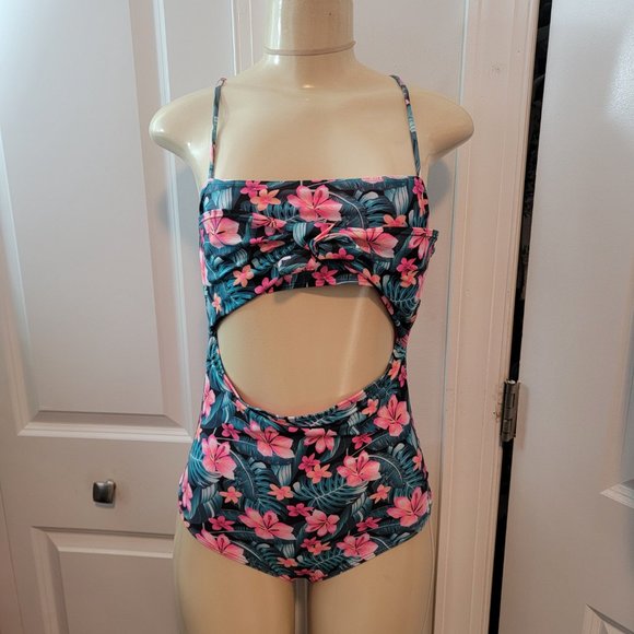 NWOT Hurley Girl's UPF 50+ One-Piece Swimsuit Multicolor - Picture 11 of 12